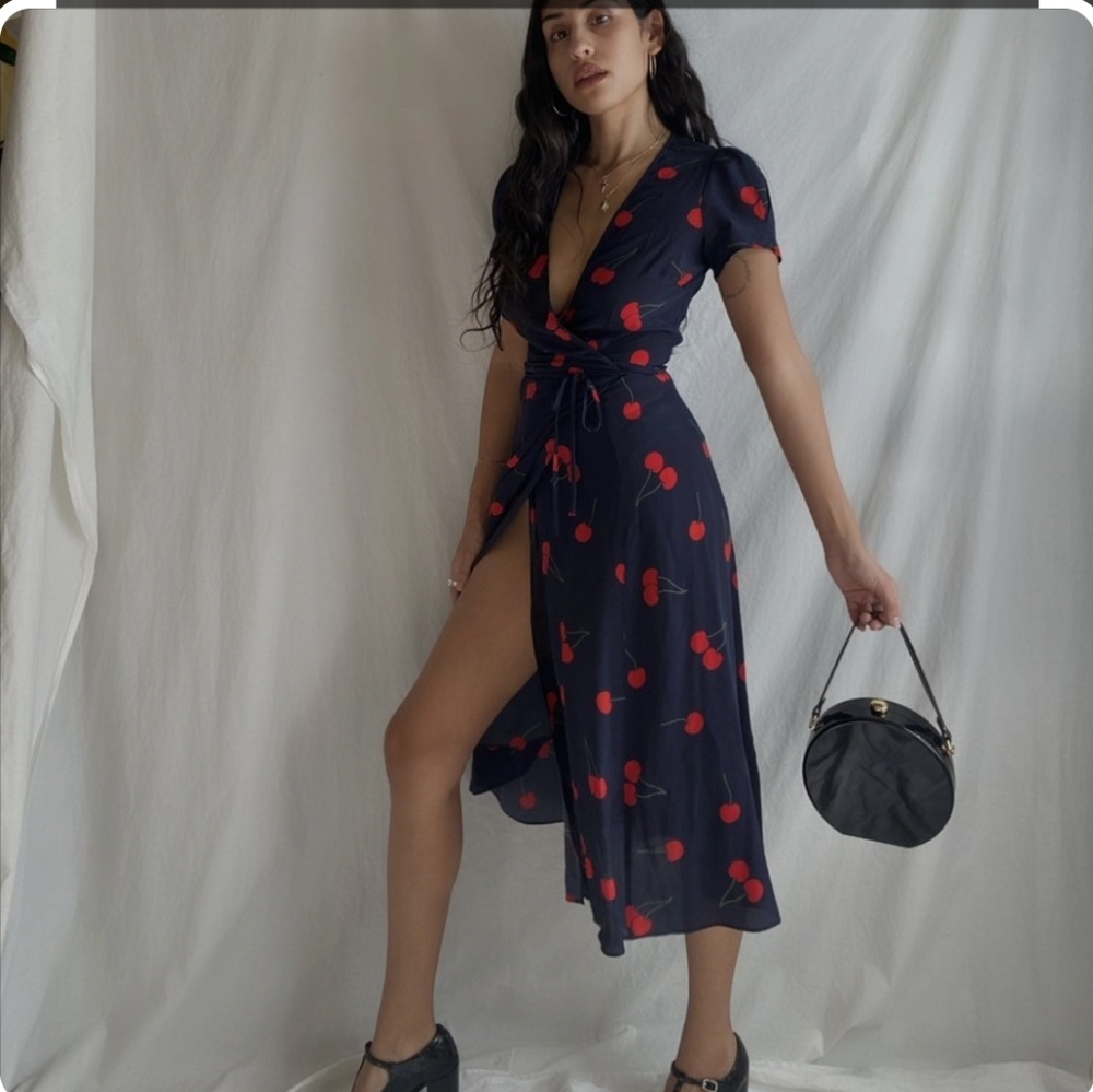 Realisation Par The Teale Dress in Wild Cherry. Size S.